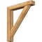 Ekena Millwork Traditional Block Rough Sawn Bracket w/ Offset Brace, Western Red Cedar, 6"W x 34"D x 38"H BKT0604X34X38TRA05RWR - alternate 1